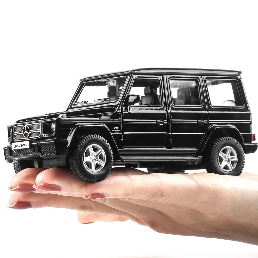 TGRCM-CZ 1/36 Scale G63 G Wagon Pull Back Toy Car – Zinc Alloy Model with Opening Doors for Kids and Adults
