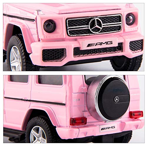 TGRCM-CZ 1:36 Scale Pink Mercedes-Benz G63 Pull-Back Die-Cast Car Model for Kids and Collectors