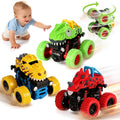 TGXLAK Dinosaur Monster Trucks – 3 Pack Friction Powered Push and Go Cars for Toddlers Ages 2-5