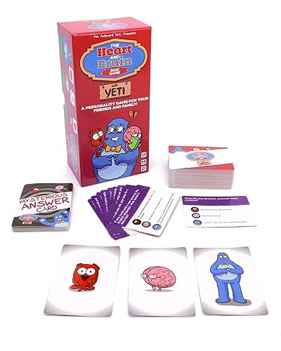 The Awkward Yeti Heart & Brain Card Game – Hilarious Family Party Game for Kids, Teens & Adults