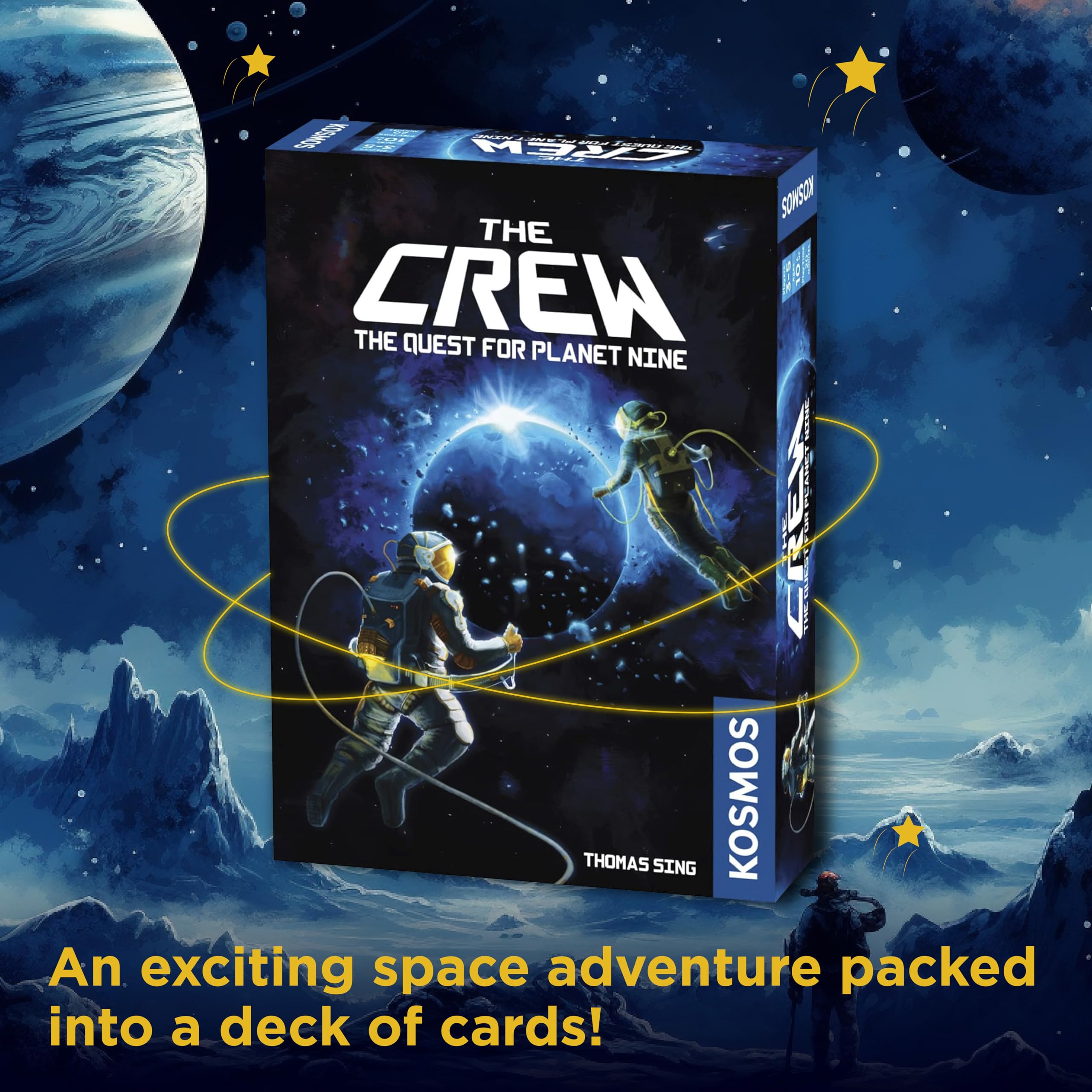 The Crew: Quest for Planet Nine – Cooperative Trick-Taking Card Game (3-5 Players, Ages 10+)