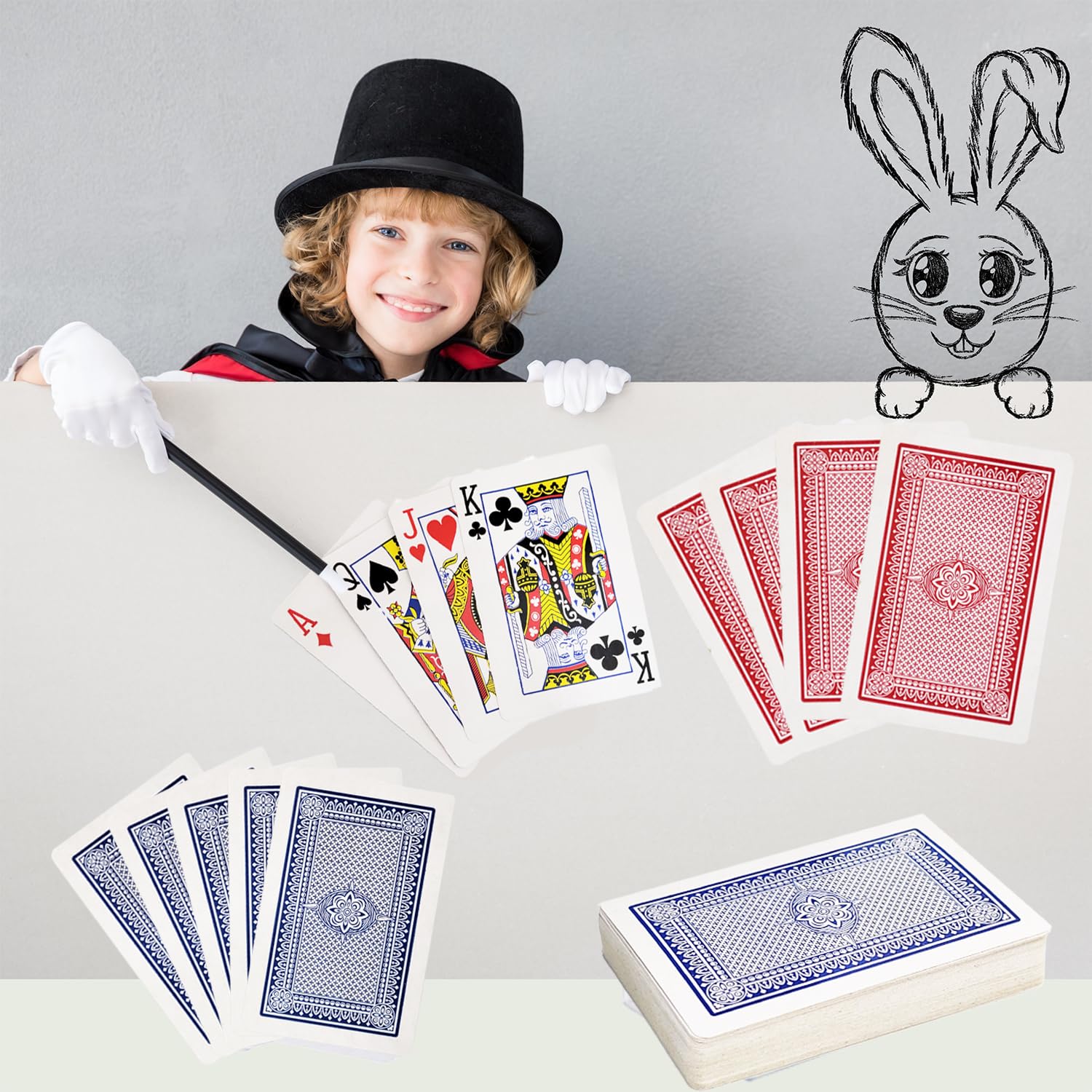 The Dreidel Company 12-Deck Playing Cards Set – Poker Size, Standard Index, 52 Cards + 2 Jokers