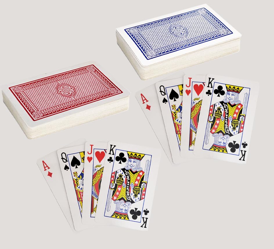 The Dreidel Company 12-Deck Playing Cards Set – Poker Size, Standard Index, 52 Cards + 2 Jokers