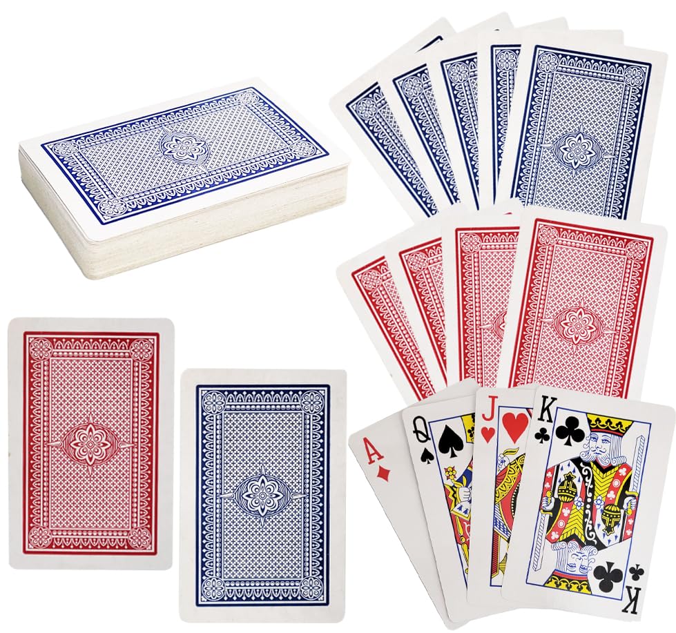 The Dreidel Company 12-Deck Playing Cards Set – Poker Size, Standard Index, 52 Cards + 2 Jokers