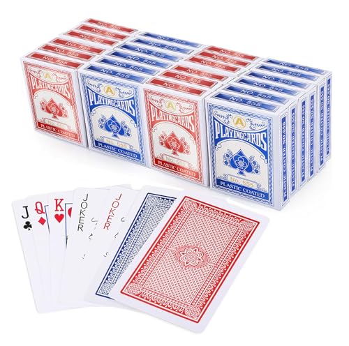 The Dreidel Company 12-Deck Playing Cards Set – Poker Size, Standard Index, 52 Cards + 2 Jokers