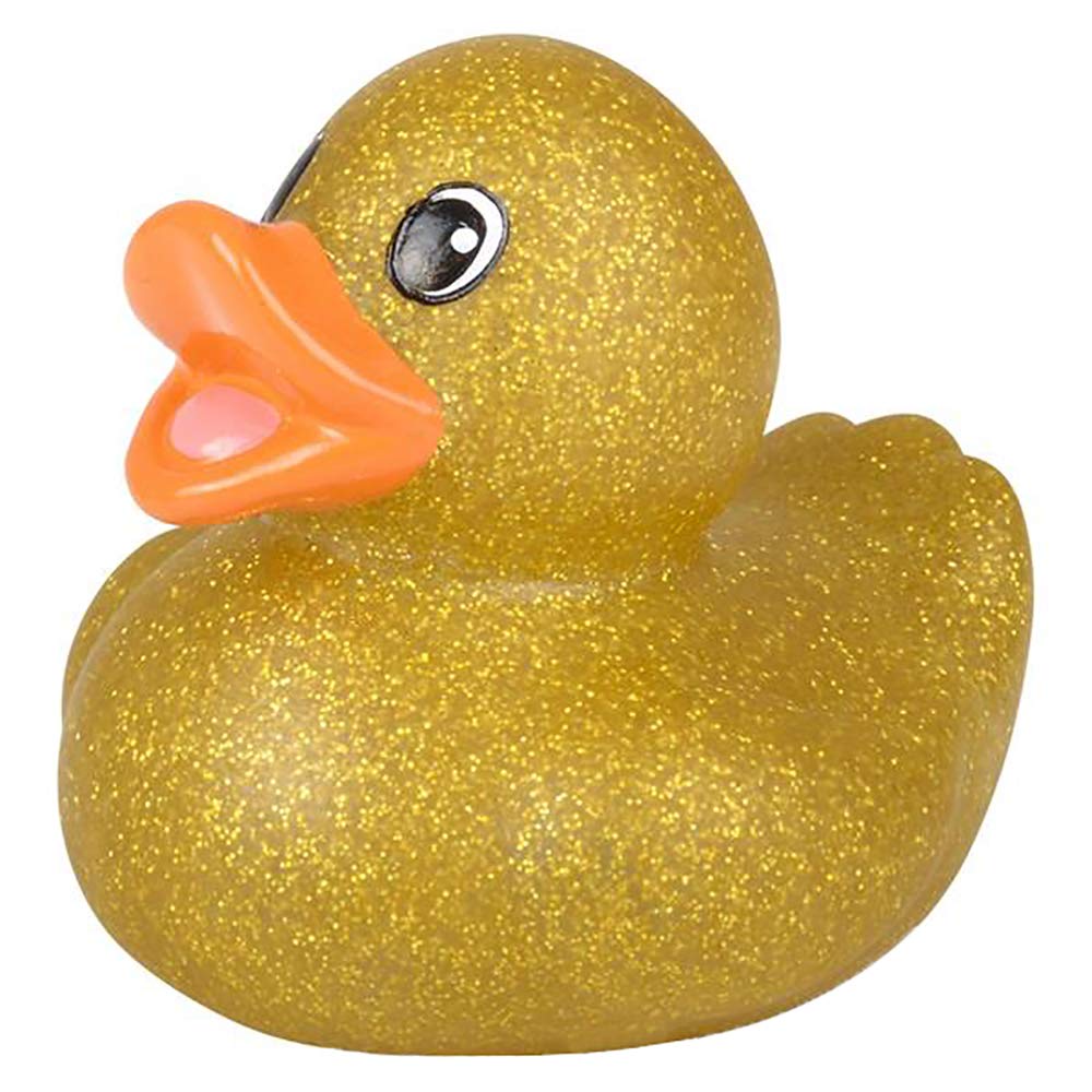 The Dreidel Company 20-Pack Glitter Rubber Ducks - 2 Inch Vinyl Duckies for Bath, Party Favors, Pool Toys