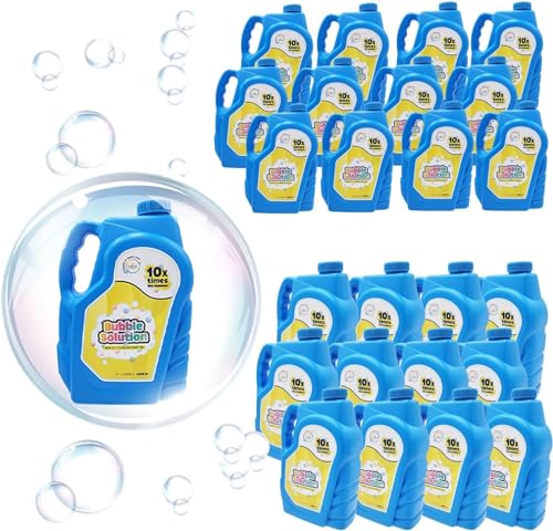 The Dreidel Company 32 oz Concentrated Bubble Solution – Non-Toxic Refill Makes 2.5 Gallons for Machines, Wands, Guns