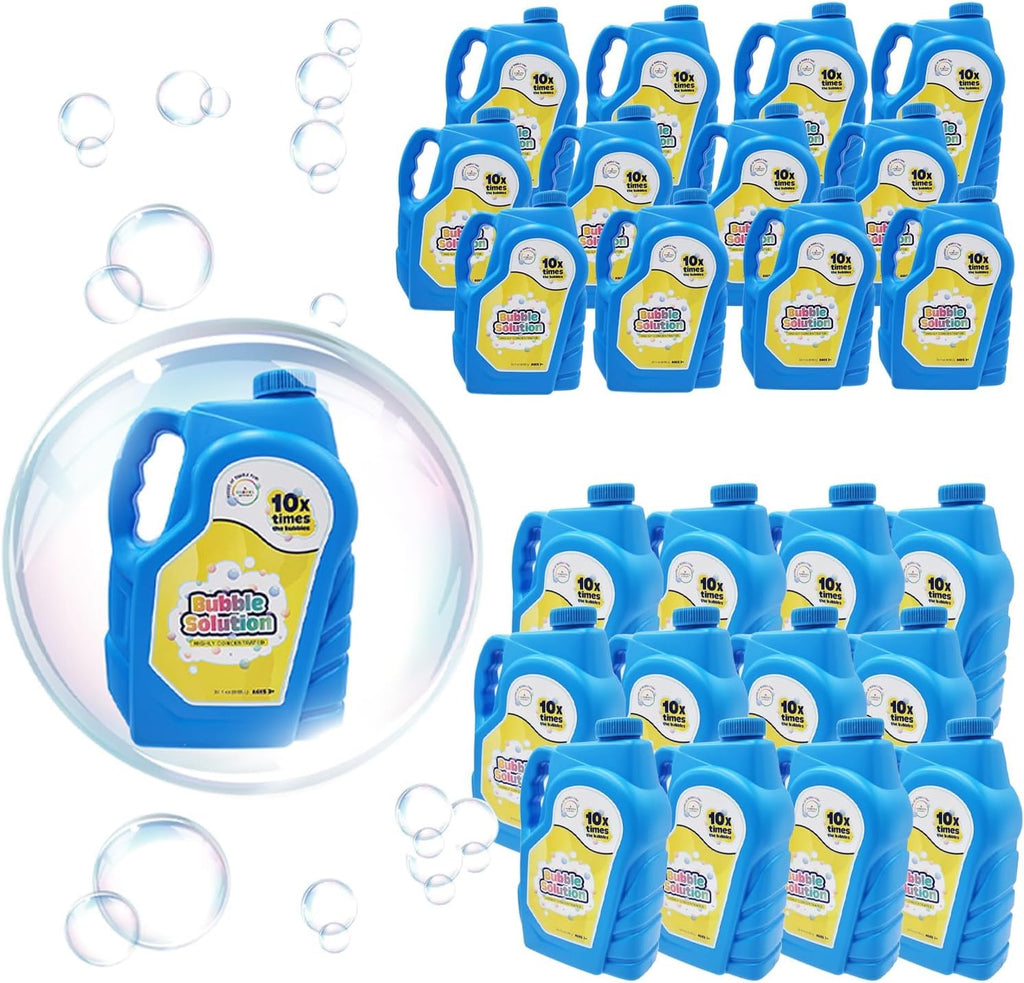 The Dreidel Company 32 oz Concentrated Bubble Solution – Non-Toxic Refill Makes 2.5 Gallons for Machines, Wands, Guns