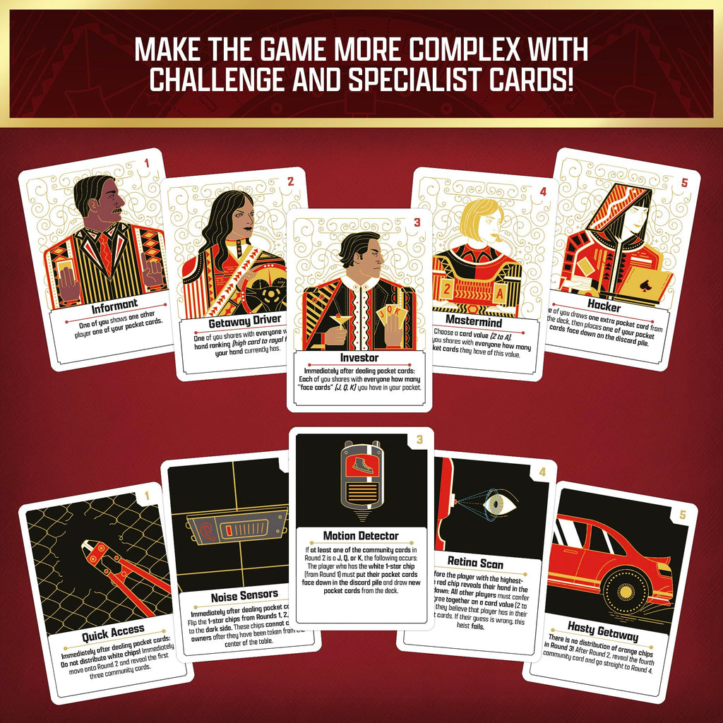 The Gang: Cooperative Poker Card Game – Heist Team Game for Family Game Night