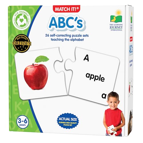 The Learning Journey Match It! ABCs - Self-Correcting Alphabet Puzzle for Ages 3+