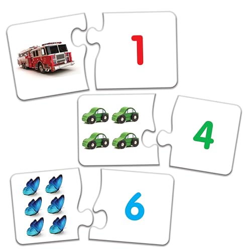 The Learning Journey Match It! Counting Puzzle - 30 Self-Correcting Number Pairs for Preschool Math Skills