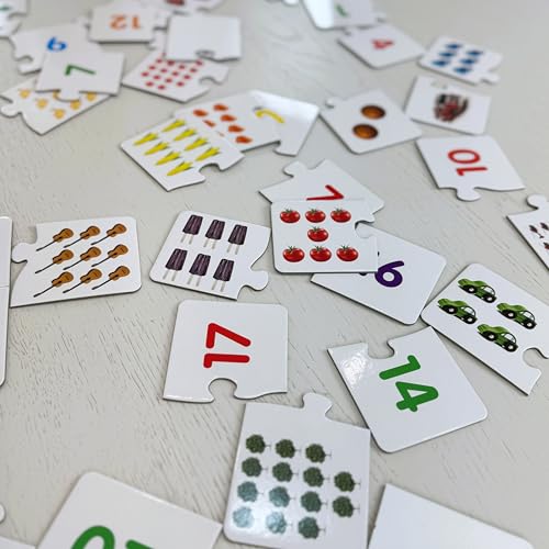 The Learning Journey Match It! Counting Puzzle - 30 Self-Correcting Number Pairs for Preschool Math Skills