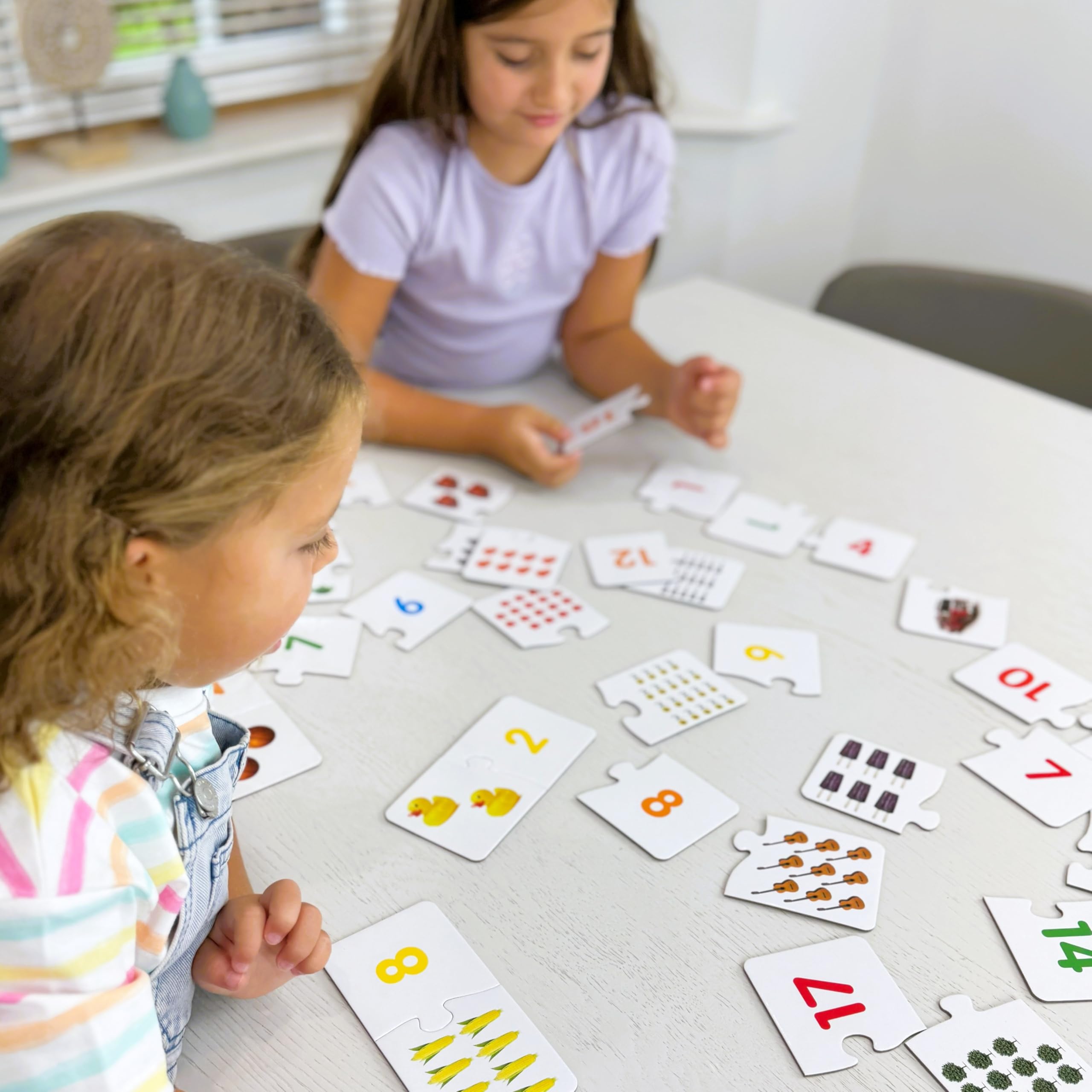 The Learning Journey Match It! Counting Puzzle - 30 Self-Correcting Number Pairs for Preschool Math Skills