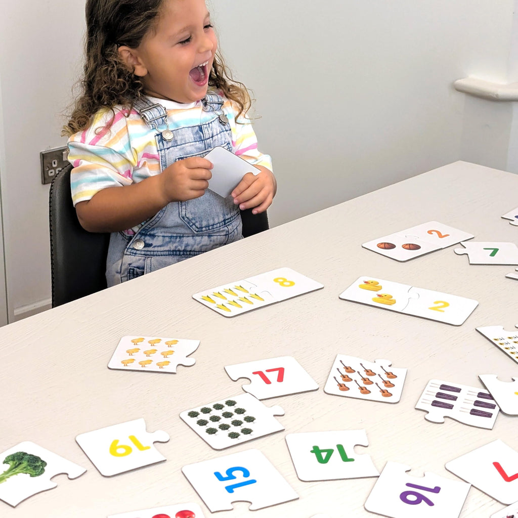 The Learning Journey Match It! Counting Puzzle - 30 Self-Correcting Number Pairs for Preschool Math Skills