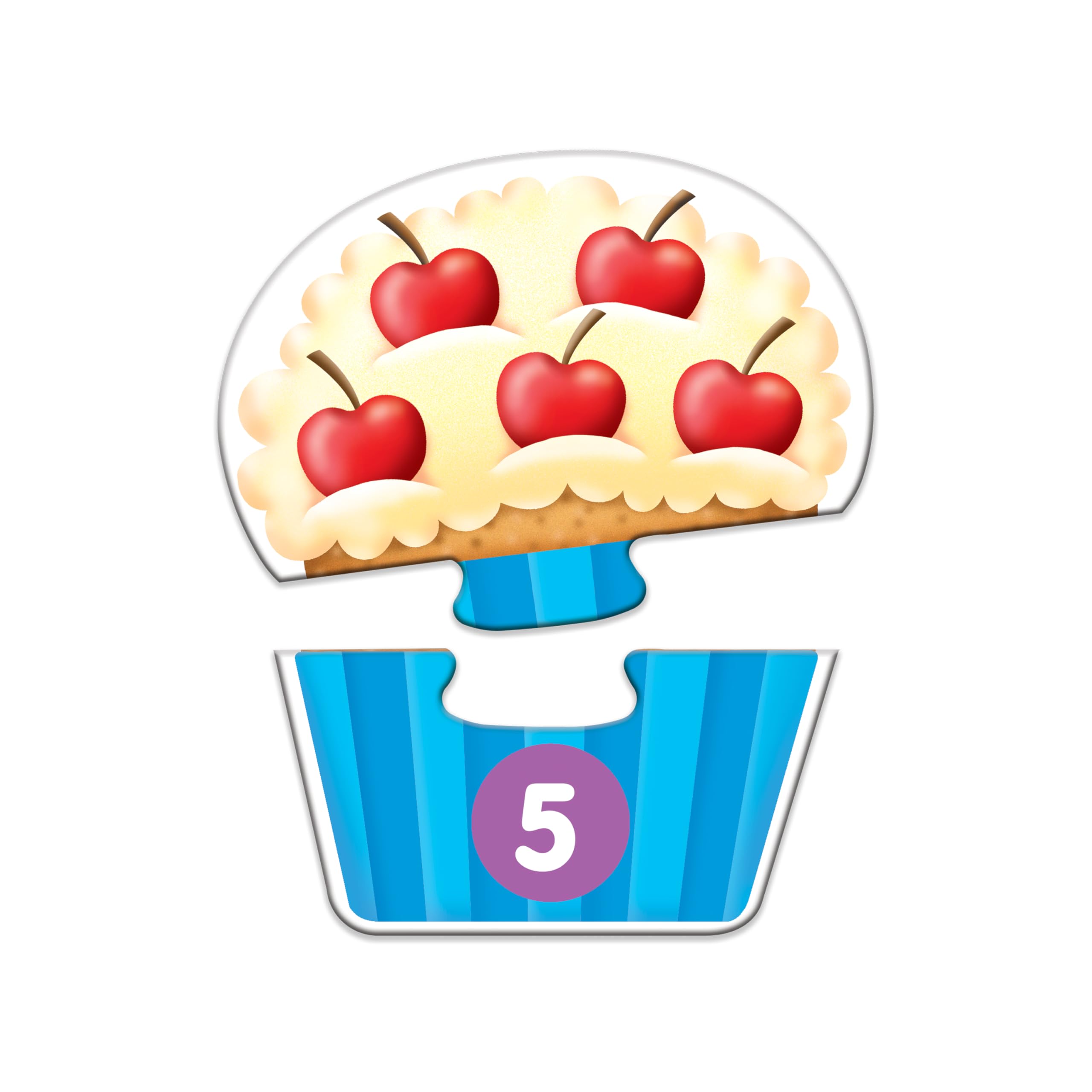The Learning Journey: My First Match It - Counting Cupcakes, 15-Piece Self-Correcting Puzzle for Toddlers Ages 2-5