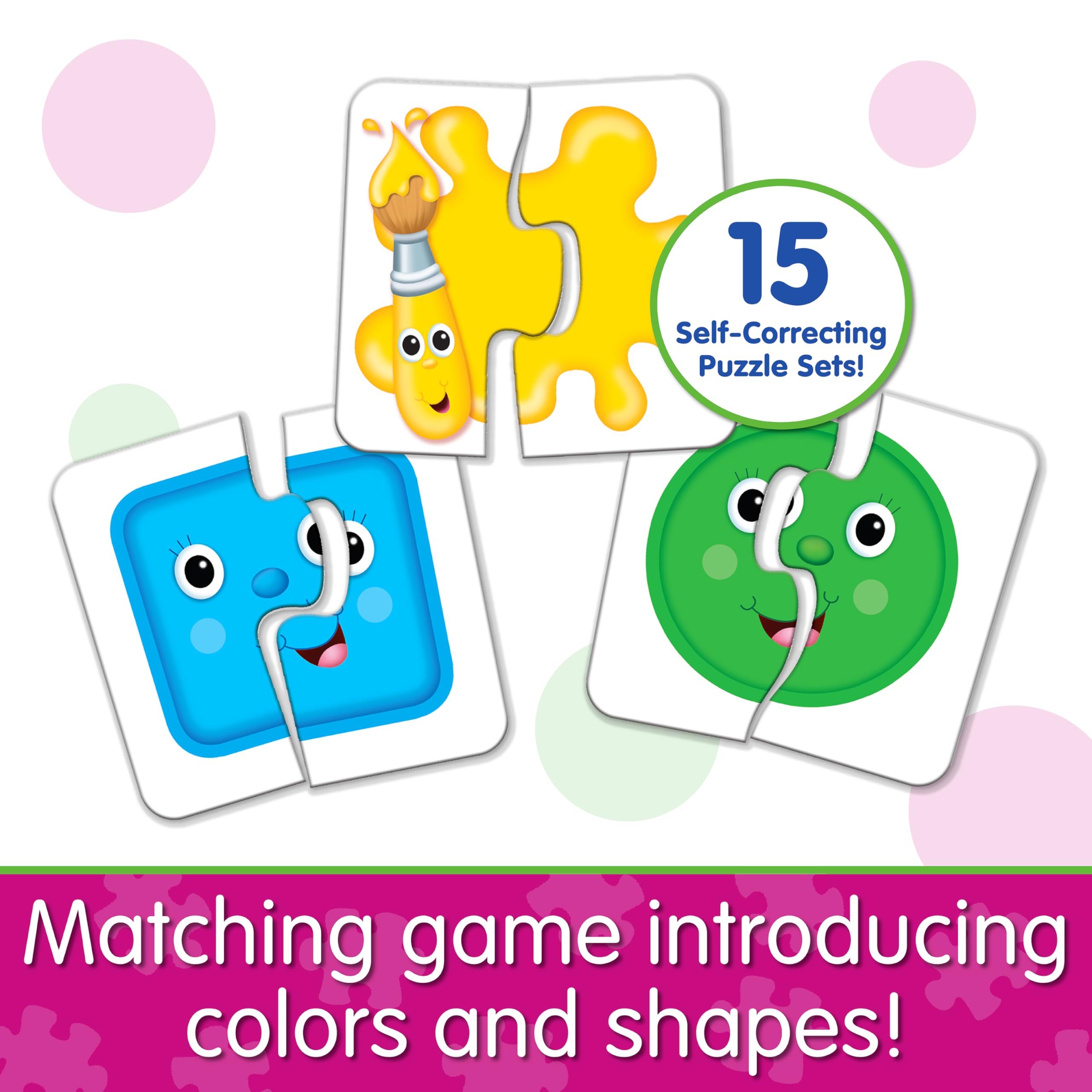 The Learning Journey My First Match It Colors and Shapes 15 Self-Correcting Puzzles for Toddlers