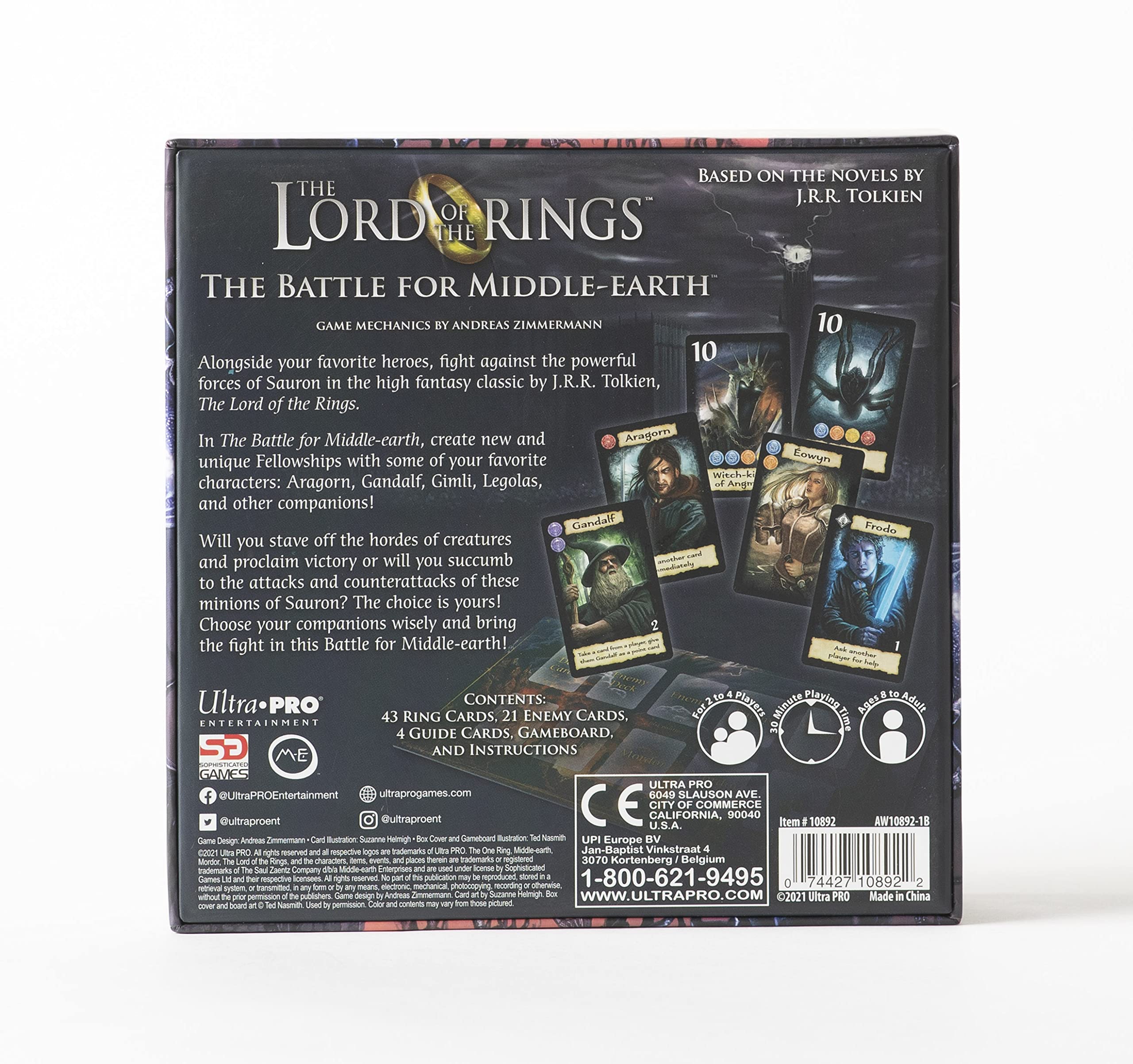 The Lord of the Rings: The Battle for Middle-earth Card Game – Build Fellowships, Defeat Mordor, 2-4 Players, 15 Min Playtime, Ages 8+