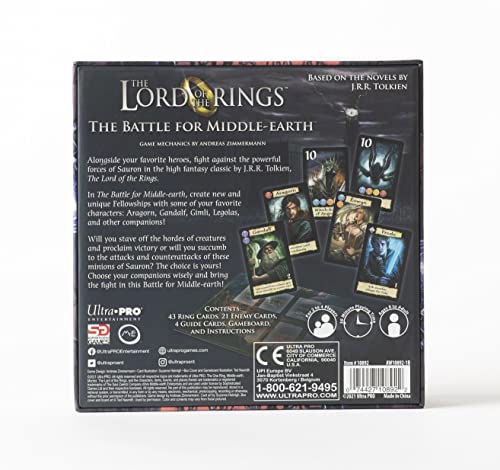 The Lord of the Rings: The Battle for Middle-earth Card Game – Build Fellowships, Defeat Mordor, 2-4 Players, 15 Min Playtime, Ages 8+