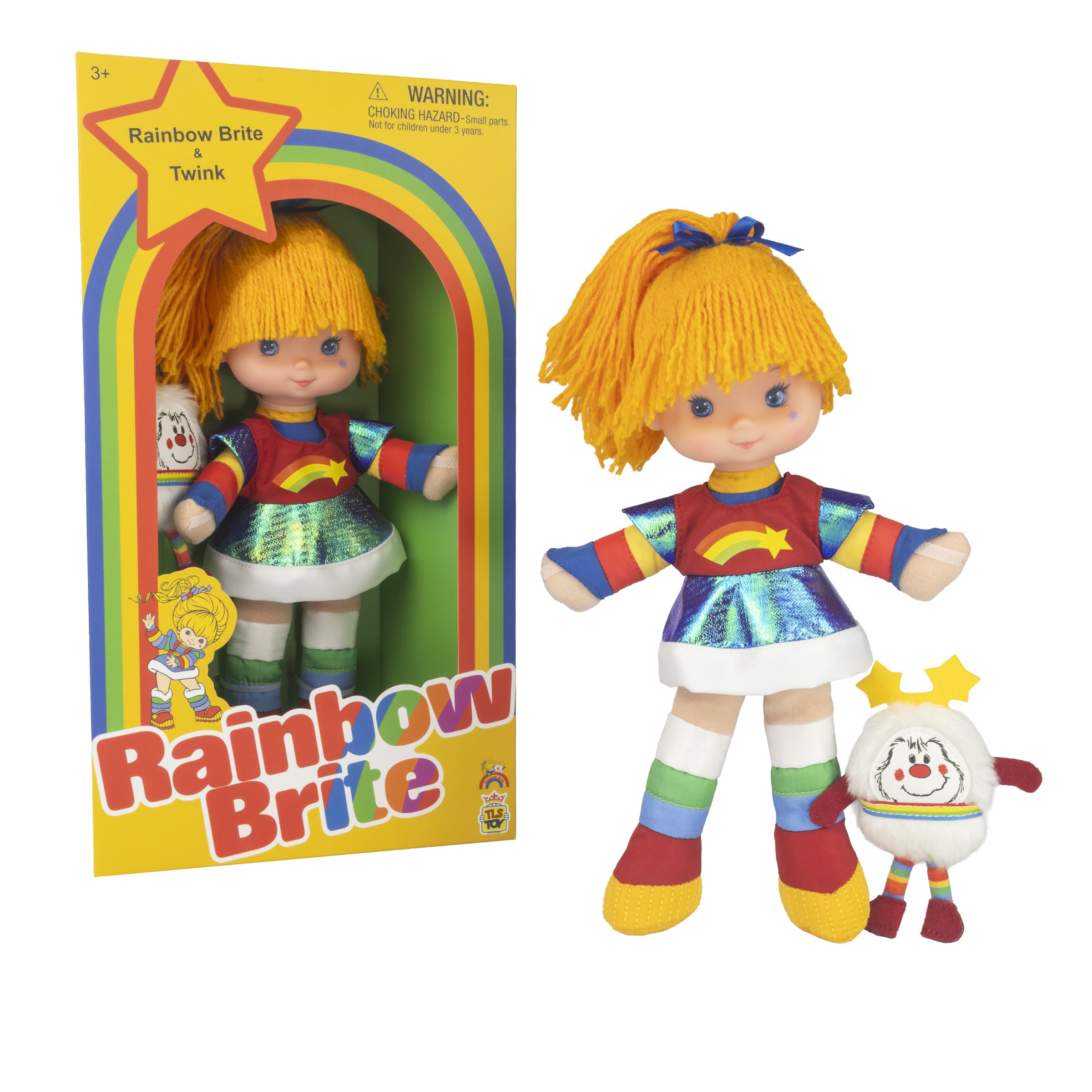 The Loyal Subjects Rainbow Brite Classic 9-inch Doll – 1984 Replica with Detachable Twink Plush