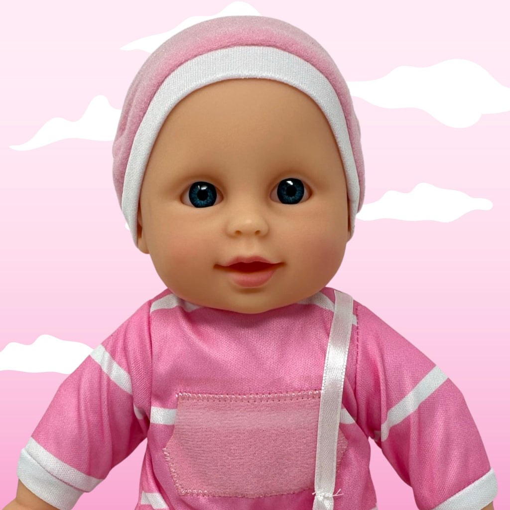 The New York Doll Collection 11 Inch Soft Body Baby Doll with Pacifier – Caucasian, Gift Box