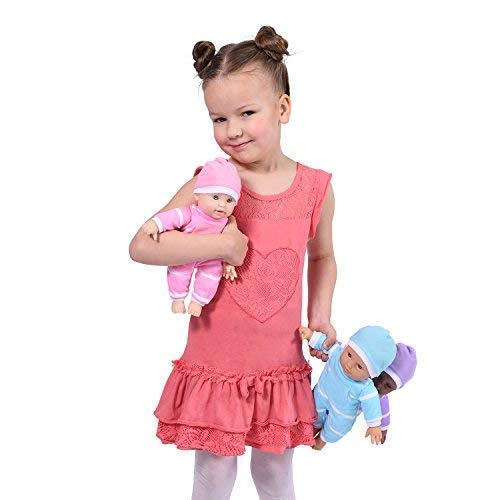 The New York Doll Collection 11 Inch Soft Body Baby Doll with Pacifier – Caucasian, Gift Box
