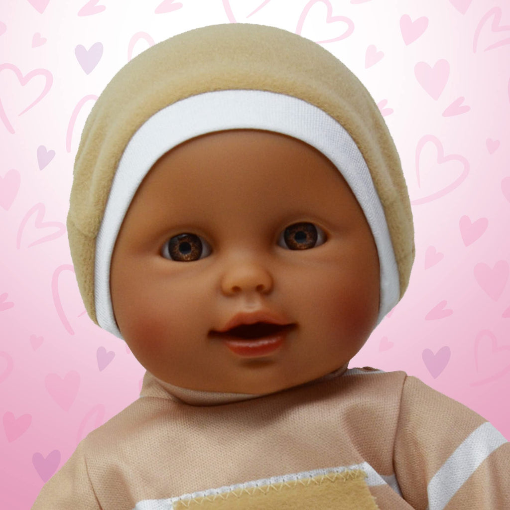 The New York Doll Collection 11" Soft Body Baby Doll with Pacifier - Beige Hispanic