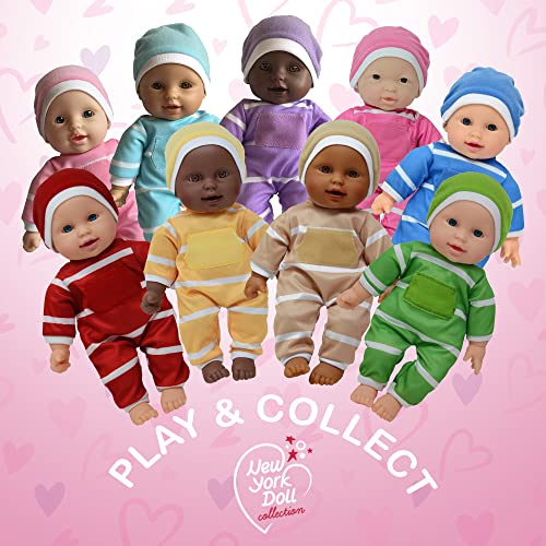 The New York Doll Collection 11" Soft Body Baby Doll with Pacifier - Gift Box Edition