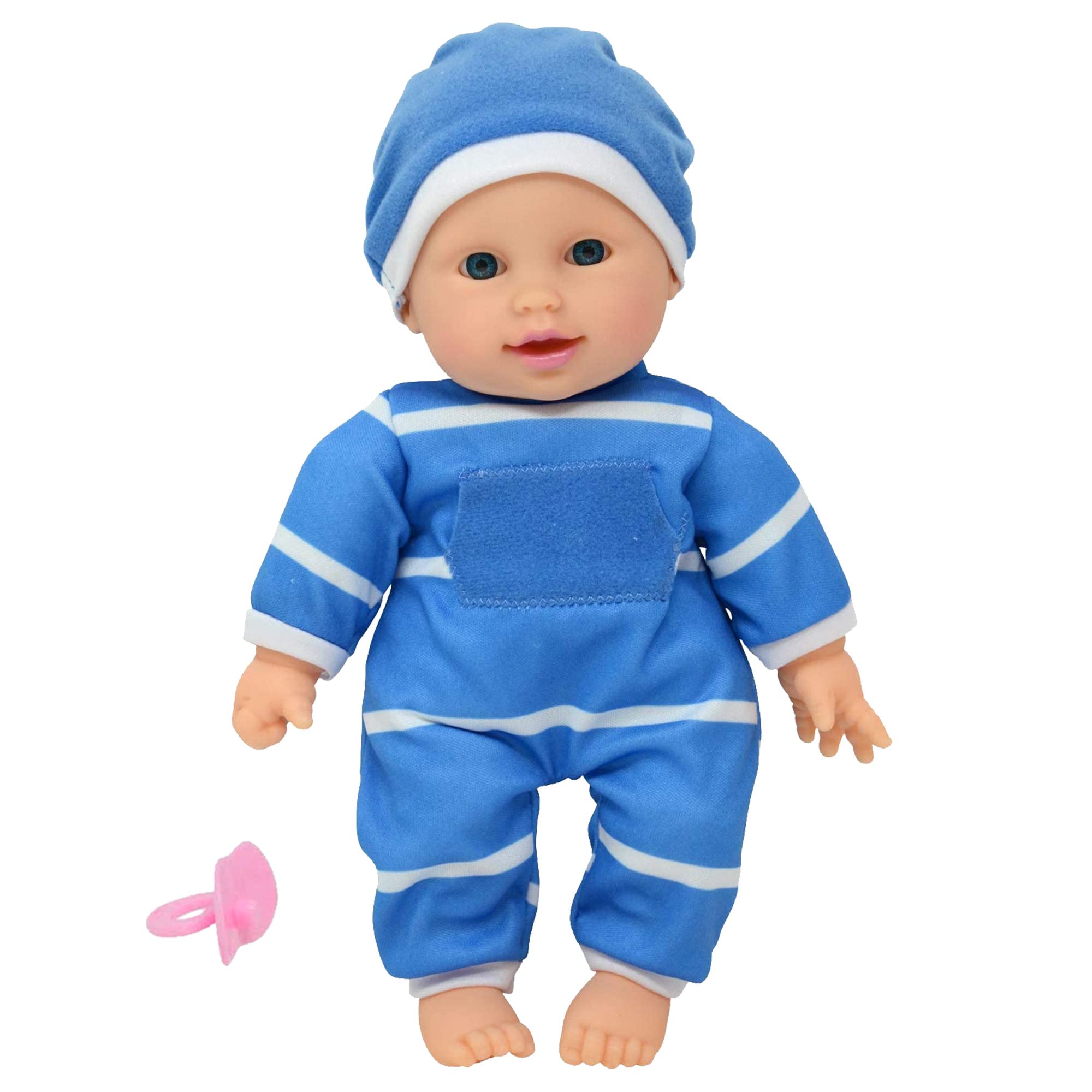 The New York Doll Collection 11" Soft Body Baby Doll with Pacifier - Gift Box Edition
