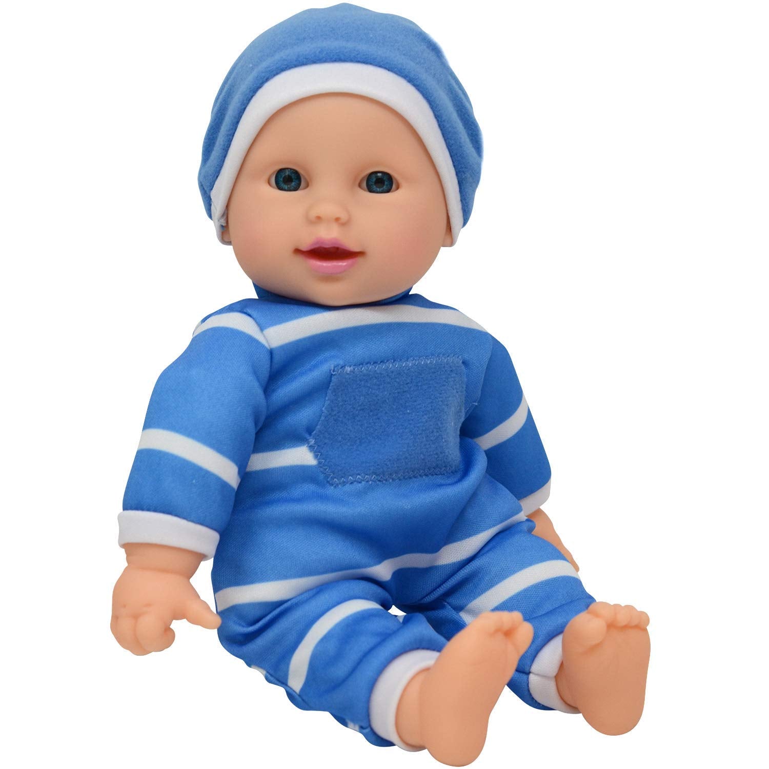 The New York Doll Collection 11" Soft Body Baby Doll with Pacifier - Gift Box Edition