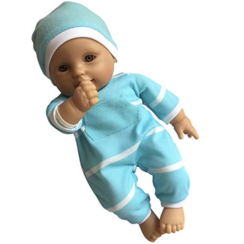 The New York Doll Collection 11" Soft Body Baby Doll with Pacifier – Caucasian Doll in Gift Box