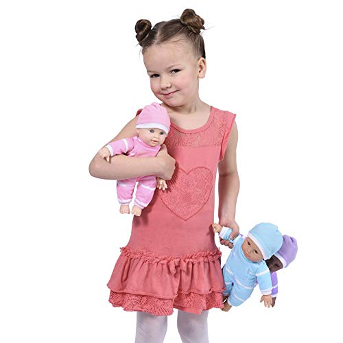 The New York Doll Collection 11" Soft Body Baby Doll with Pacifier – Caucasian Doll in Gift Box