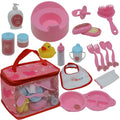The New York Doll Collection Baby Doll Feeding & Caring Accessory Set with Zippered Carrying Case