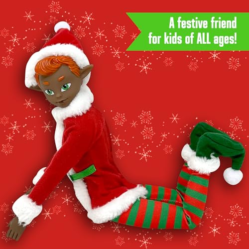 The Original Elf 12" Poseable Christmas Elf Doll – Full Costume, Bendable Arms & Legs, Gift Box