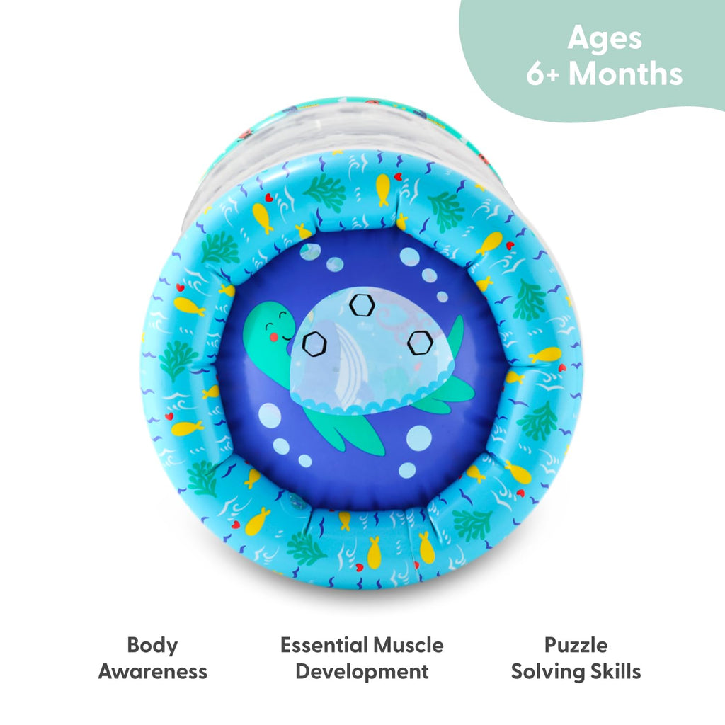 The Peanutshell Inflatable Tummy Time Roller – Soft, Water-Friendly Crawling Toy for Babies 6-12 Months