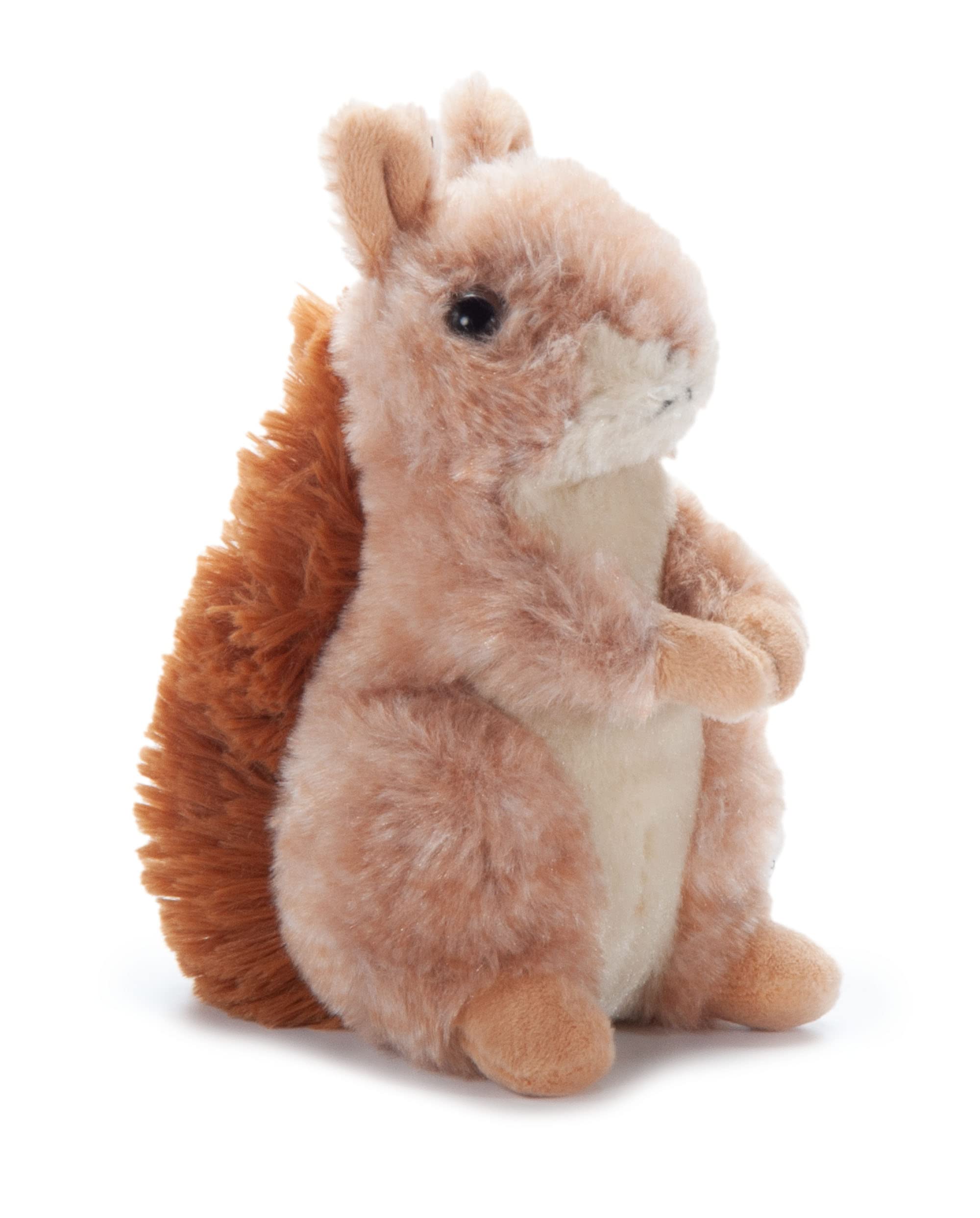The Petting Zoo Brown Squirrel Plushie, 6 Inch Stuffed Animal, Eco-Friendly Gift for Kids