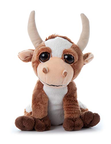 The Petting Zoo Longhorn Cow Plush: Soft 7-Inch Stuffed Animal for Kids
