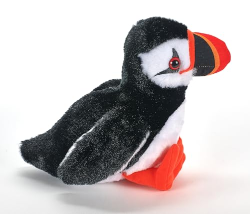 The Petting Zoo Puffin Plush Toy – 6-Inch Stuffed Animal with Outstretched Wings and Orange Feet