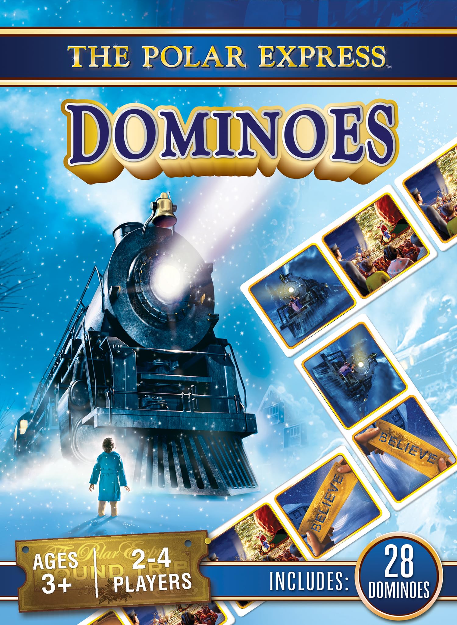 The Polar Express Picture Dominoes Game – Official Licensed Domino Set for Kids