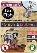 The Purple Cow Go Fish! Pioneers & Explorers – Educational Card Game for Kids Ages 6+