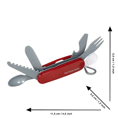 Theo Klein Victorinox Pocket Knife Toy - Red Plastic Replica for Kids with 6 Tools, Ages 3+