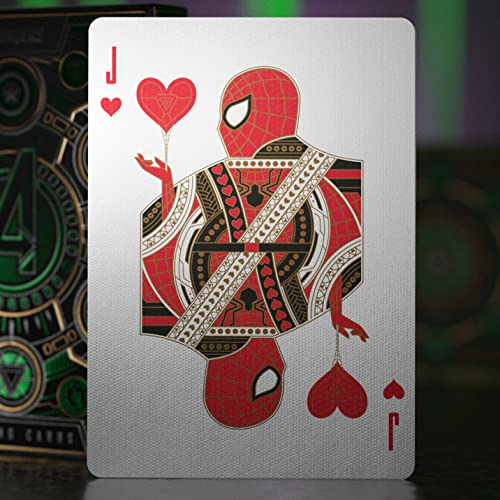 theory11 Avengers Green Edition Premium Playing Cards – Marvel Infinity Saga Deck