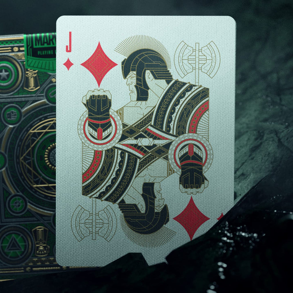 theory11 Avengers Green Edition Premium Playing Cards – Marvel Infinity Saga Deck