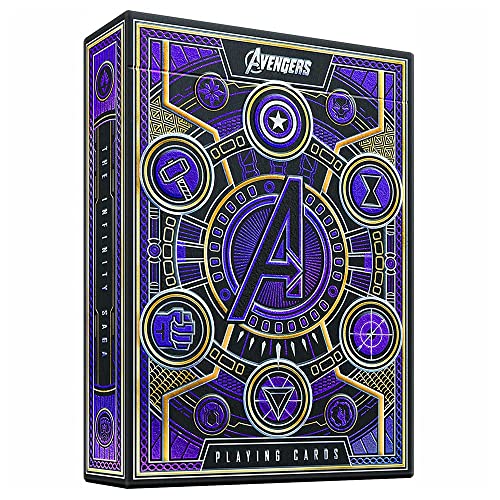 theory11 Avengers Purple Edition Premium Playing Cards – Marvel Infinity Saga Deck