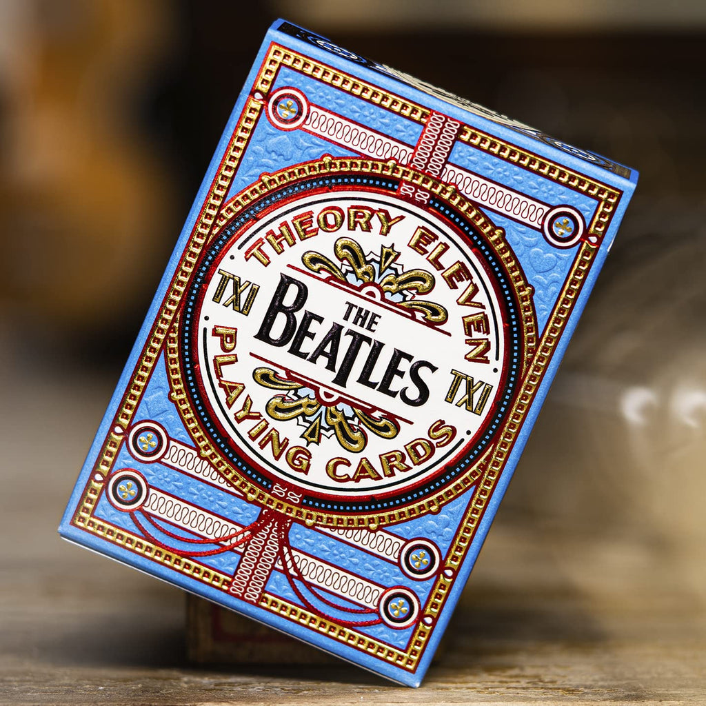 theory11 Beatles Premium Playing Cards - Blue Deck | Officially Licensed Collector's Cards with Song Callbacks