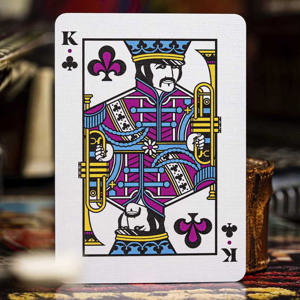 theory11 Beatles Premium Playing Cards - Blue Deck | Officially Licensed Collector's Cards with Song Callbacks