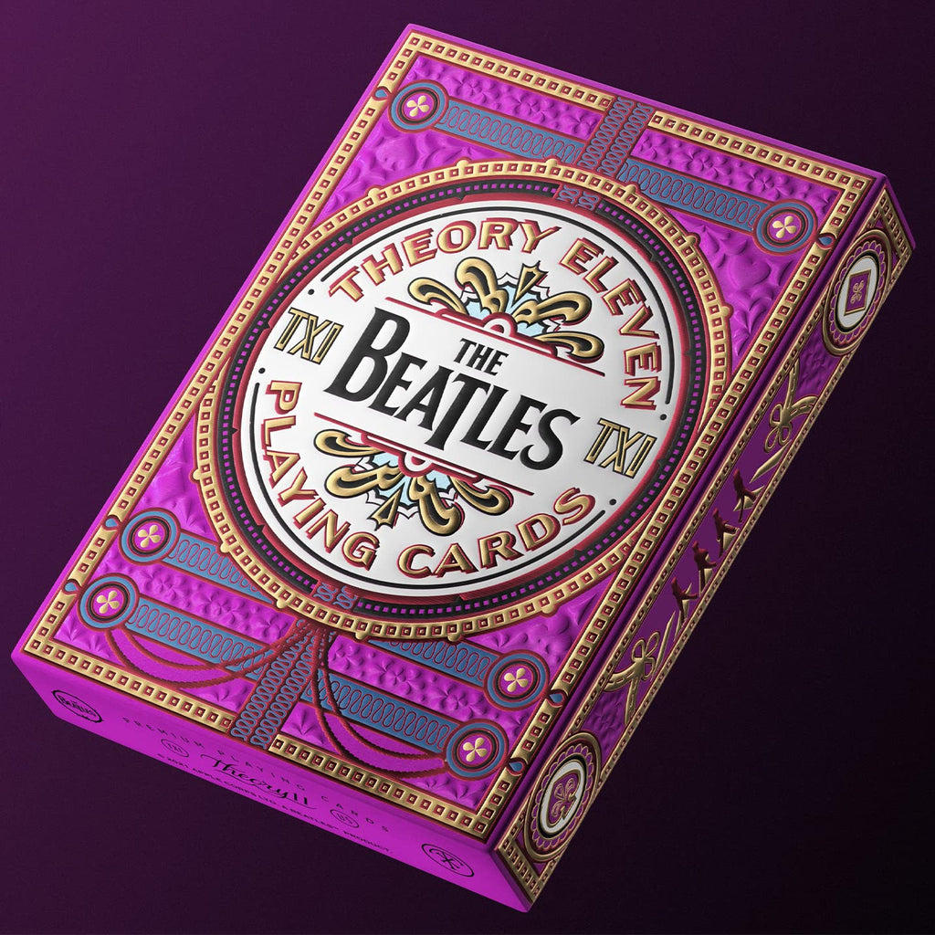 theory11 Beatles Premium Playing Cards - Pink Deck - Officially Licensed Collector's Cards