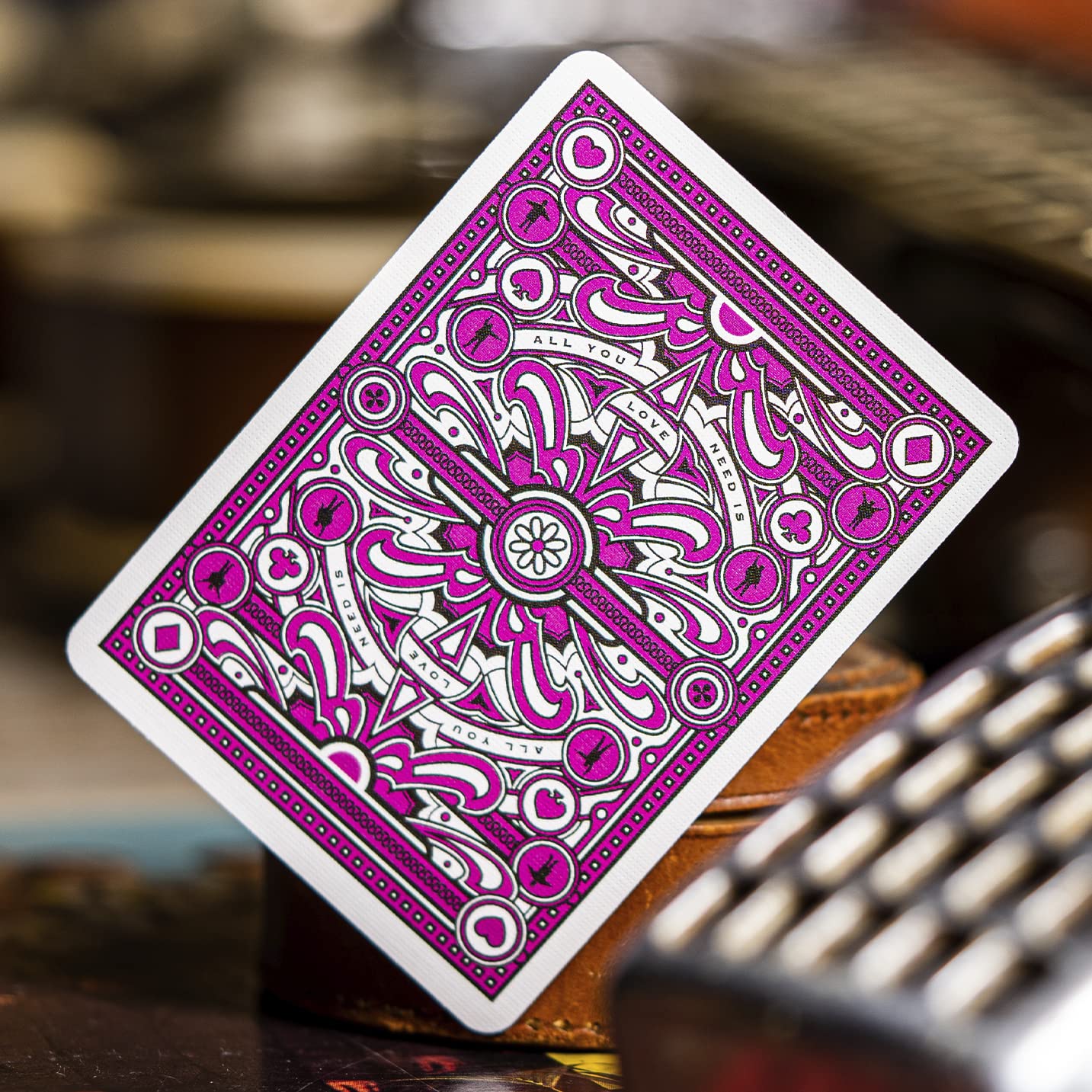 theory11 Beatles Premium Playing Cards - Pink Deck - Officially Licensed Collector's Cards