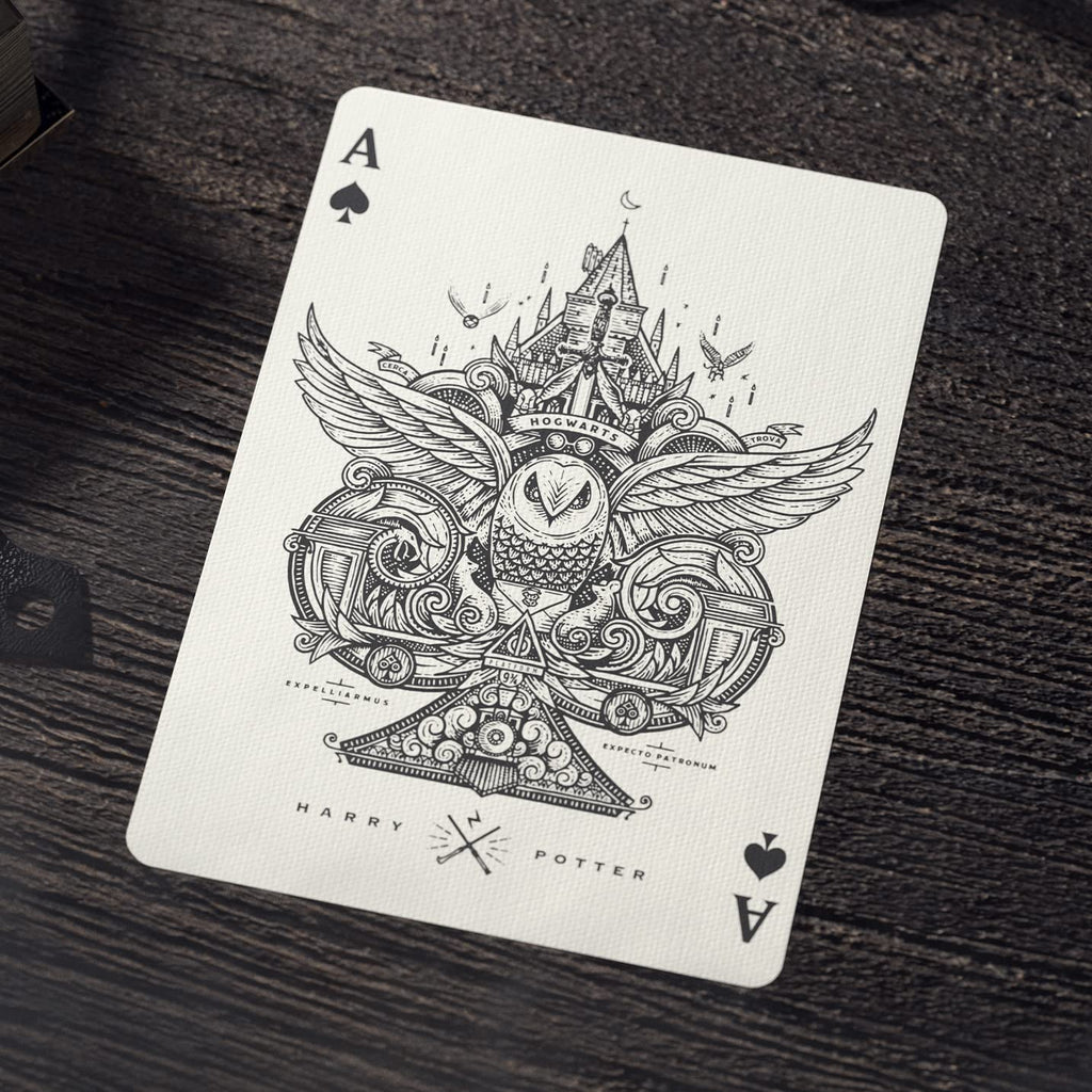 theory11 Harry Potter Hufflepuff Playing Cards (Yellow) – Premium Poker Deck