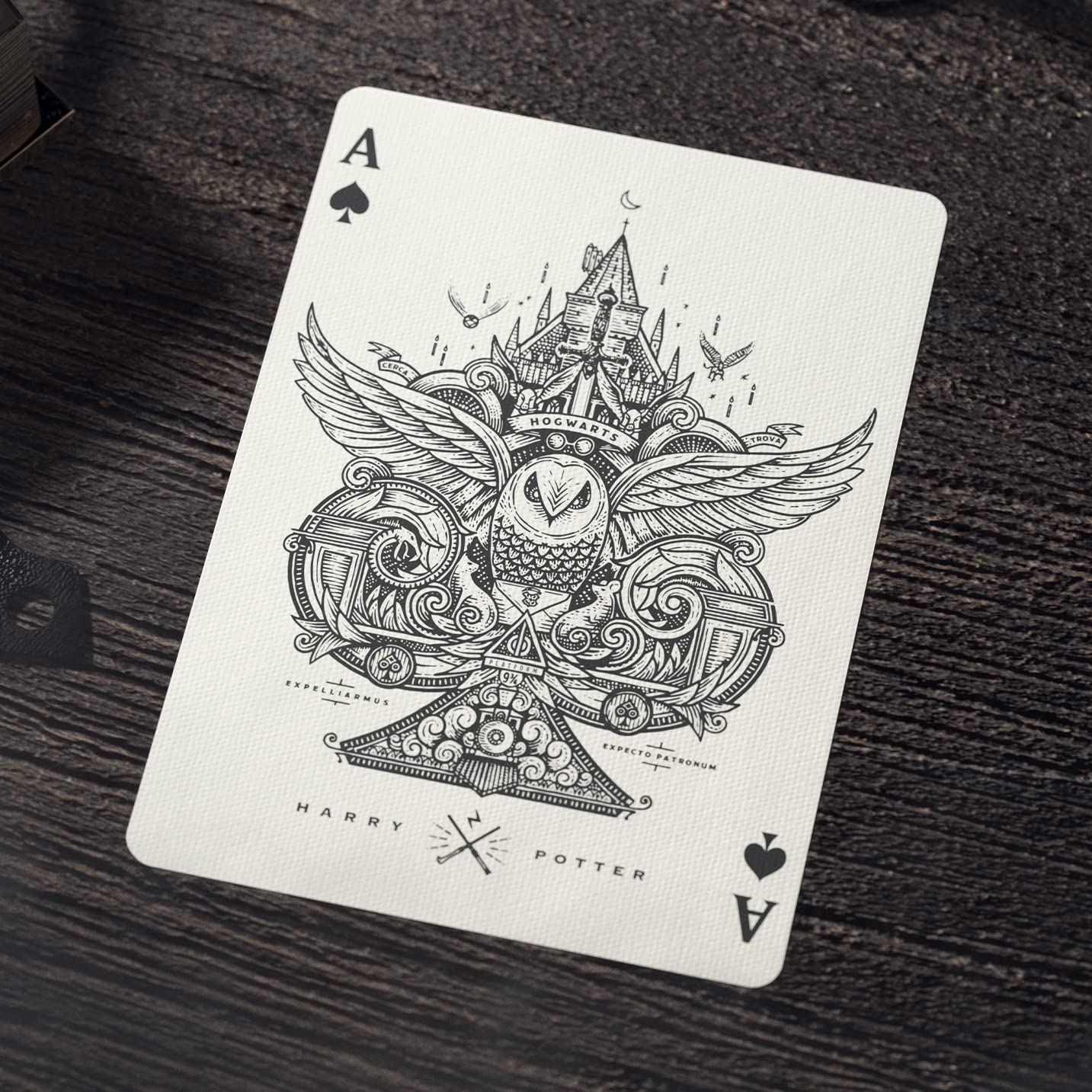 theory11 Harry Potter Hufflepuff Playing Cards (Yellow) – Premium Poker Deck
