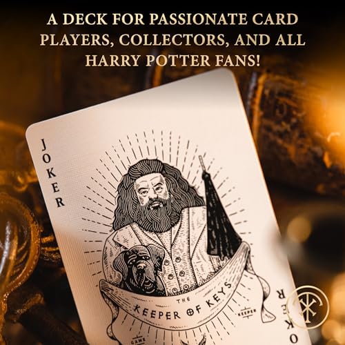 theory11 Harry Potter Hufflepuff Playing Cards (Yellow) – Premium Poker Deck